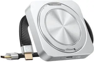 ORICO External Magnetic SSD 512 GB, Portable SSD with 20 Gbit/s and Stand, Compatible with iPhone 15/16 Pro Max MacBook/Laptop, for Creative Users and Video Mounting (CZ20PLUS)