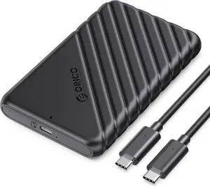 ORICO USB C Hard Drive Enclosure with USB C to C Cable for 2.5 inch SATA SSD HDD 6Gbps External Hard Drive Case Tool-Free with UASP for MacBook Pro Air,25PW1C-C3 ORICO USB C Hard Drive Enclosure with USB C to C Cable for 2.5 inch SATA SSD HDD 6Gbps External Hard Drive Case Tool-Free with UASP for MacBook Pro Air,25PW1C-C3