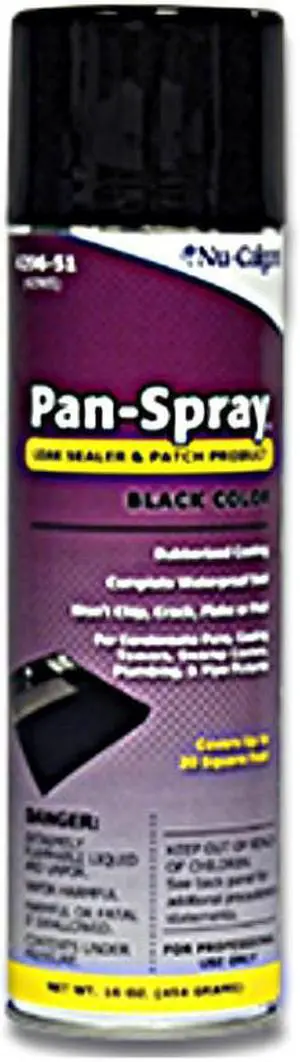 Nu-calgon Leak Sealer, Spray, 2-13/16 in. 16 oz. Black   4296-51