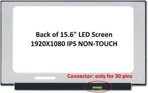 Fullcom New 15.6" IPS FHD 1080P Matte Laptop LED LCD Replacement Screen/Panel Compatible with B156HAN02.1 B156HAN02.1 HW0A B156HAN02.1 HW1A (Non-Touch