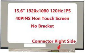 FULLCOM New LCD Replacement Screen FHD 1920x1080 (Non Touch) 15.6 Inch 120Hz IPS 40 Pin Matte for Dell G15 5510/G15 5511/G15 5515 for Laptop/Display/S