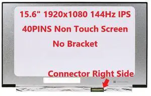 FULLCOM New LCD Replacement Screen 15.6 Inch B156HAN08.0 144Hz FHD 1920x1080 40 Pin Matte for Laptop/Display/Screen/LCD Application