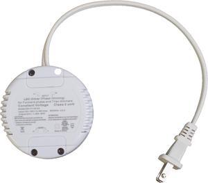 Dimmable LED Driver, 24v 30w Power Supply, Triac Round Shape 1.25A, AC 100v-130v to DC Class 2 Triac ETL Listed for LED Light Strip Module