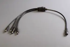 LEDupdates Heavy Duty 18 AWG Guage SPLITTER CABLE 1 TO 4 DC Plug