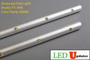 Set of 2 LED JEWELRY POLE LIGHT FY-34M 8 INCHES 4000K