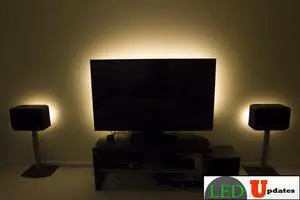TV BACKGROUND LED LIGHT WITH WIRELESS REMOTE AND UL POWER SUPPLY