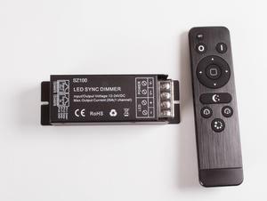 12v 24v LED light Flash Function Controller with wireless remote for single color LED light module strip Dimmable 25A