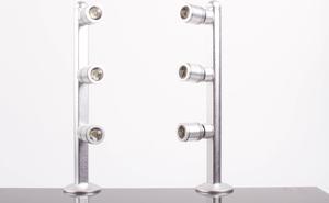 JEWELRY LED POLE LIGHT MODEL FY-53M 8 INCHES SILVER 6000K