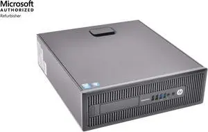 HP Elitedesk 800 G1 SFF PC - Intel Core i5 4570 4th Gen 3.2 GHz 8GB 128GB SSD DVD-ROM Windows 10 Pro 64-Bit