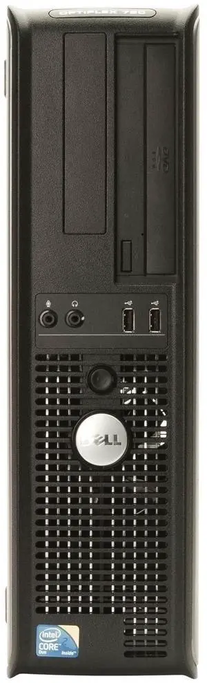 Dell OptiPlex 760 DT Black & Gray PC - Intel Core 2 Duo E8400 3.00GHz 4GB DIMM DDR2 SATA 3.5" 320GB Windows 7 Professional 64-Bit