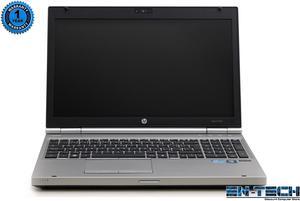 HP Elitebook 8560P 15.6" Laptop - Intel Core i5 2410M 2nd Gen 2.3 GHz 4GB SODIMM DDR3 SATA 2.5" 120GB SSD DVD-RW Windows 10 Home 64-Bit