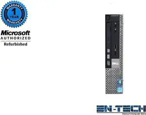 Dell OptiPlex 790 USFF PC - Intel Core i3 2100 2nd Gen 3.1 GHz 4GB DIMM DDR3 SATA 2.5" 320GB HDD DVD-RW Windows 10 Pro 64-Bit