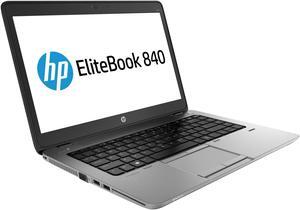HP EliteBook 840 G1 14.0" Laptop - Intel Core i5 4300U 4th Gen 1.9 GHz 8GB 256GB SSD Windows 10 Pro 64-Bit - Bluetooth, Webcam, Grade B