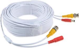ABLEGRID White 100ft BNC Cable Cord for Swann SRPRO-815 HD Security Camera SRPRO-815WB1-CL
