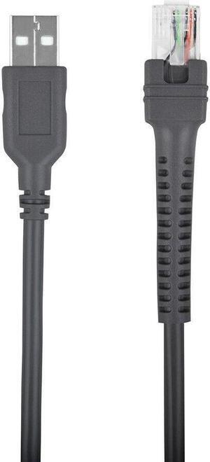 ABLEGRID 6.6ft USB Cable Cord Plug Wire For Motorola Symbol DS4208 LS3408 Barcode Scanner