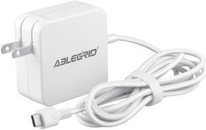 ABLEGRID White 45W USB Type-C AC Charger For Lenovo IdeaPad 3 CB 14IGL05 82C10004US Chromebook