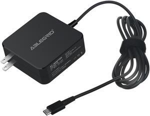ABLEGRID 65W USB-C Charger AC DC Adapter For Lenovo ThinkPad X1 Yoga (2nd Gen) 20JD Power
