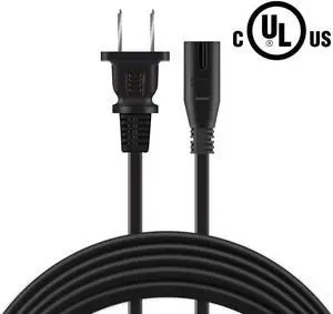 ABLEGRID 6ft/1.8m UL Listed Power Cord Figure 8 Cable Plug For Canon PIXMA iP2600 Printers