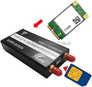 Mini PCI-E PCI-Express to USB Adapter With SIM Card Slot for WWAN/LTE Module