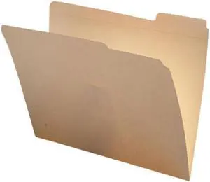 11pt Manila Folders, 1/3 Cut TOP TAB - Assorted, Letter Size (Box of 50)