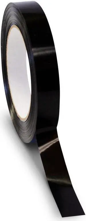 1/2" x 60 Yd Black 160# MOPP Strapping Tape (Case of 144 Rolls)