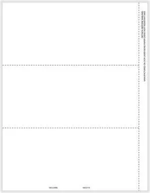 1099 NEC 3-Up Blank w/ Copy B and Copy C Backer Cut Sheet (200 Forms/Pack)