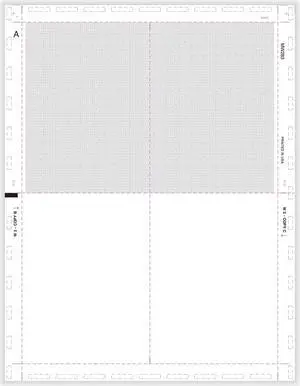 TFP 11" W-2 4-Up Box With Printed Backer Copy B V-Fold Duplex - Pack of 500 TFP 11" W-2 4-Up Box With Printed Backer Copy B V-Fold Duplex - Pack of 500
