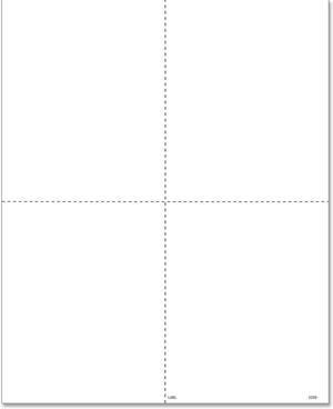 TFP W-2 4-Up With W2 Backer Instructions - Pack of 100