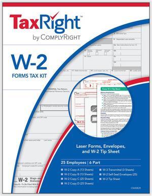 6-Part W-2 Kits (25 Employees)