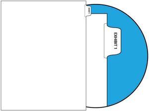 Number Exhibit 1 Legal Index Divider Sets, Letter Size Side Tab, 1/10th Cut, 25 Tabs per Set (Box of 10 Sets) Number Exhibit 1 Legal Index Divider Sets, Letter Size Side Tab, 1/10th Cut, 25 Tabs per Set (Box of 10 Sets)