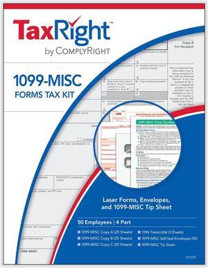 4-Part 1099-MISC Kits (50 Employees)