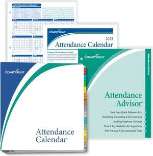 ComplyRight 2024 Attendance Calendar Kit, White, Pack of 100 ComplyRight 2024 Attendance Calendar Kit, White, Pack of 100