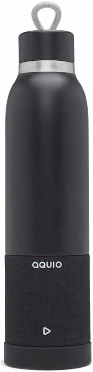 iHome Steel Insulated Bottle with Rechargeable Bluetooth Speaker Midnight Speakers and Alarm Clocks