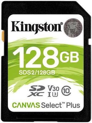 Kingston 128 GB SDXC Class 10 Flash Memory Card SDS2 Memory