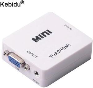 Mini 1080P VGA to HDMI adapter Converter VGA2HDMI Converter with Audio for PC Laptop DVD to HDTV wholesale