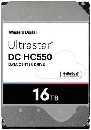 WD Ultrastar DC HC550 16TB Hard Drive 3.5" Internal 512MB SATA 7200 RPM 512E SE NP3 DC HC550 0F38462 (WUH721816ALE6L4)