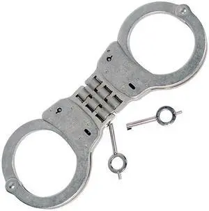 Smith & Wesson Hinged Handcuff, Nickel 350096
