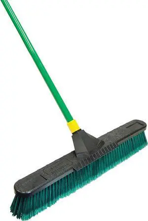 Quickie 00638 Push Broom with Scraper Tight Grip Handle
