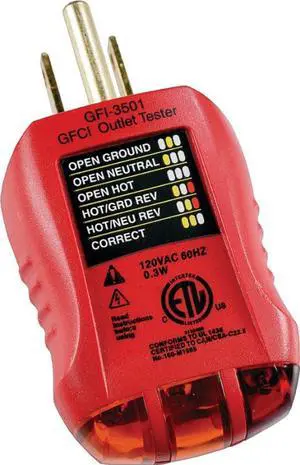 Gardner Bender GFCI Outlet Tester  GFI-3501