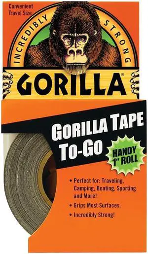 Gorilla Glue 6100102 Black Gorilla Tape Handy Roll, 1-In. X 30-Ft.