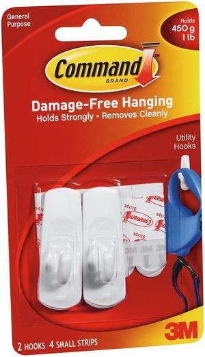 3M 17002 Command Small Hooks 2 hooks, 4 strips