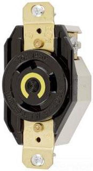 HUBBELL WIRING DEVICE-KELLEMS HBL2610 Locking Receptacle, L5-30R, 30 A, 125V