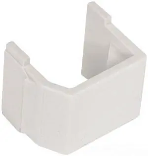 HUBBELL PREMISE WIRING SFB10 Hubbell Snap-Fit, Keystone, Blank, Office White,