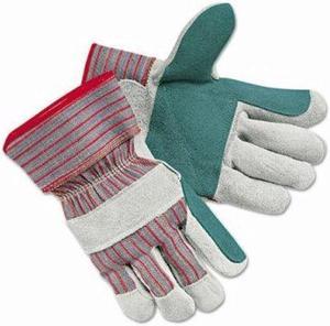 Memphis Glove 1211j Jointed Double Leatherpalm 2-1/2" Rubb Safety