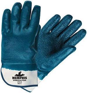 Memphis Glove 9761r Predator Fully Coated Nitrile On Jersey L