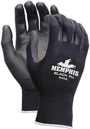 Memphis Glove 9669l Black Nylon Black Pu 13ga