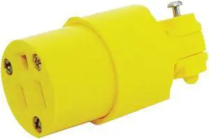 Cooper Wiring 4887 2-Pole Cord Connector-3-WIRE VINYL CONNECTOR