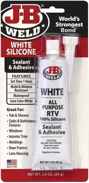 Adhesive Sealant,3 oz.,Tube,White J-B WELD 31312