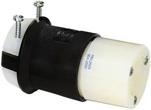 HUBBELL WIRING DEVICE-KELLEMS HBL2623 Locking Connector, L6-30R, 30 A, 250V AC,