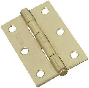 3" Brass Removable Pin Narrow Hinges (Pack of 2)